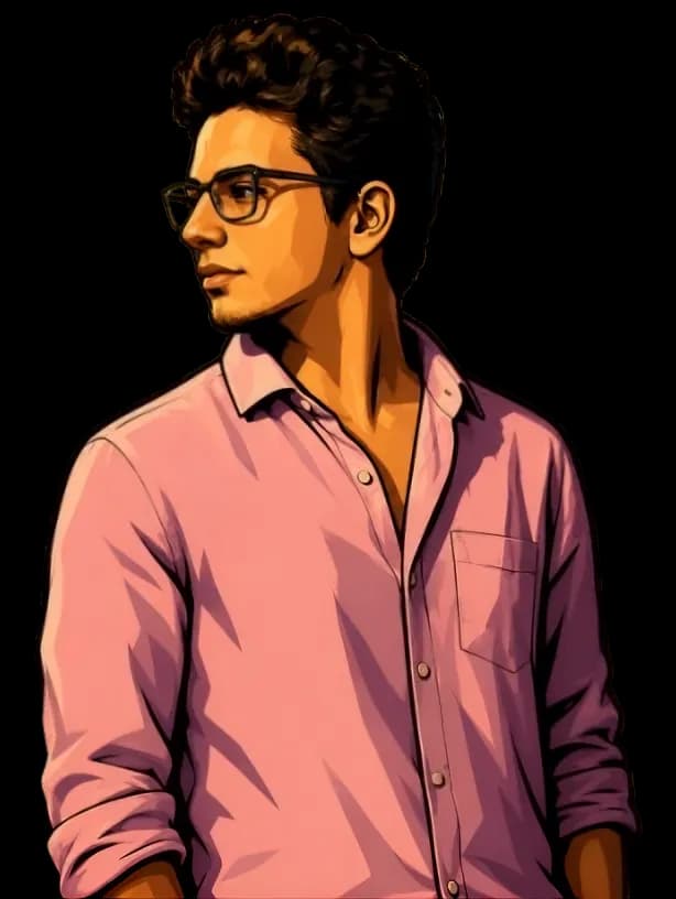Illustrated portrait of Bassam Elsayed
